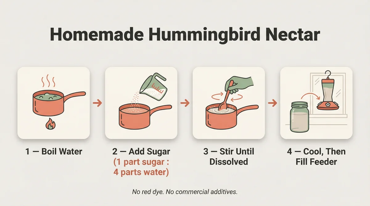 Infographic comparing window hummingbird feeder capacities from eight to thirty-two ounces