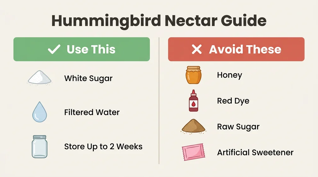 Four-step Bird Buddy hummingbird feeder assembly diagram showing stem lock, silicone rim, solar roof cable, and port configuration
